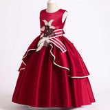 Kid Girl Wedding Flower Formal Sleeveless Lace Applique Dresses