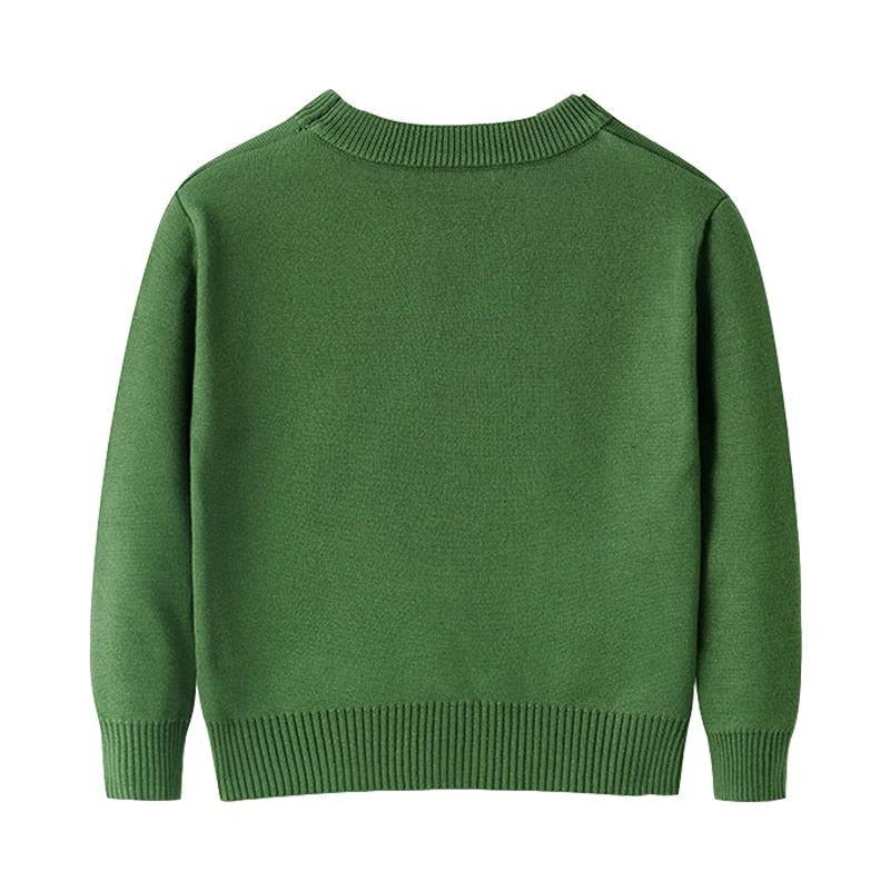 Kid Baby Boy Sweater Autumn/winter Cartoon Double Bottoming 2-6 Years