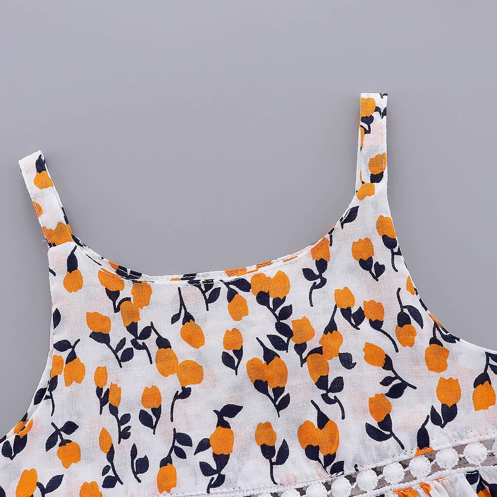 Infant Baby Girls Hollow Flowers Print Top Casual Short Pants 2Pcs - honeylives