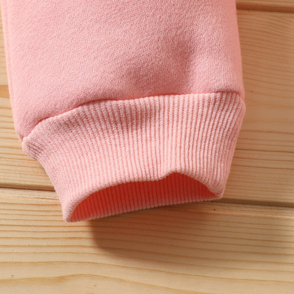 Baby Girls Winter Warm Jumpsuit Thick Romper Outfits Soft Zipper Pockets