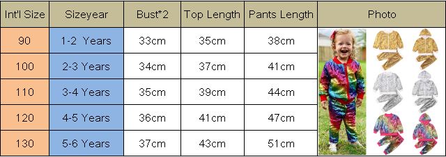 Toddler Kids Girls Outfits Shiny Hooded Zipper Sequin Tops+Bottoms 2 Pcs