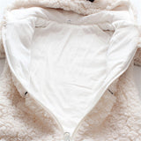 Winter Baby 3D Ears Design Solid Hooded Jumpsuit Romper