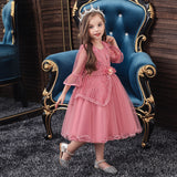 Kids Flower Girl Dress Evening Princess Party Wedding Dresses 3-12 Years