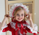 Spanish Girl Princess Tutu Dress Lolita Christmas Birthday Costume 1-6 Years