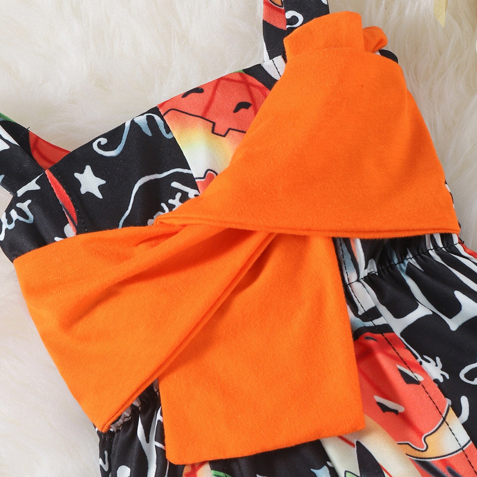 0-24M Baby Girls Romper Halloween Pumpkin Infant Pants