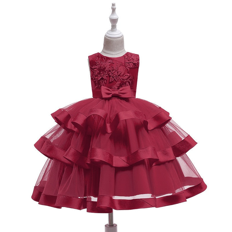 Toddler Baby Girl Princess Party Wedding Elegant Pageant Flower Dress - honeylives