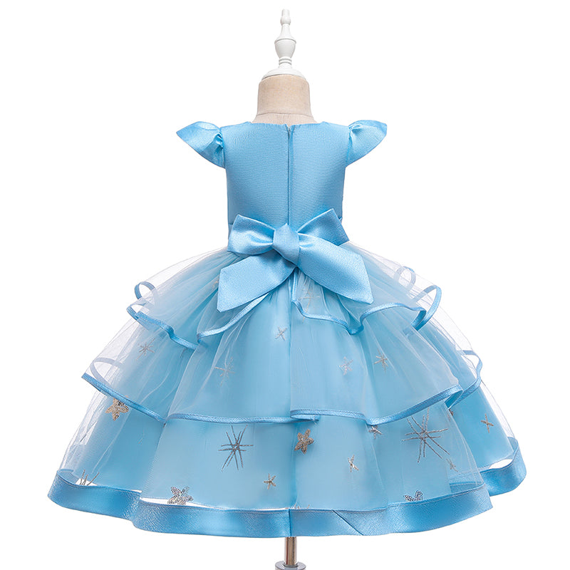 Kids Girl Princess Communion  Cake Tutu Flower Party Wedding Formal Dress