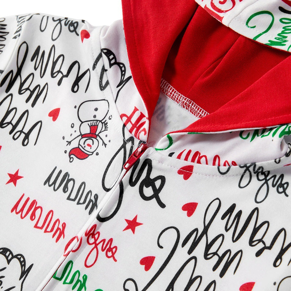 Family Matching Christmas Pajamas Mother Daughter Kid Sleepwear