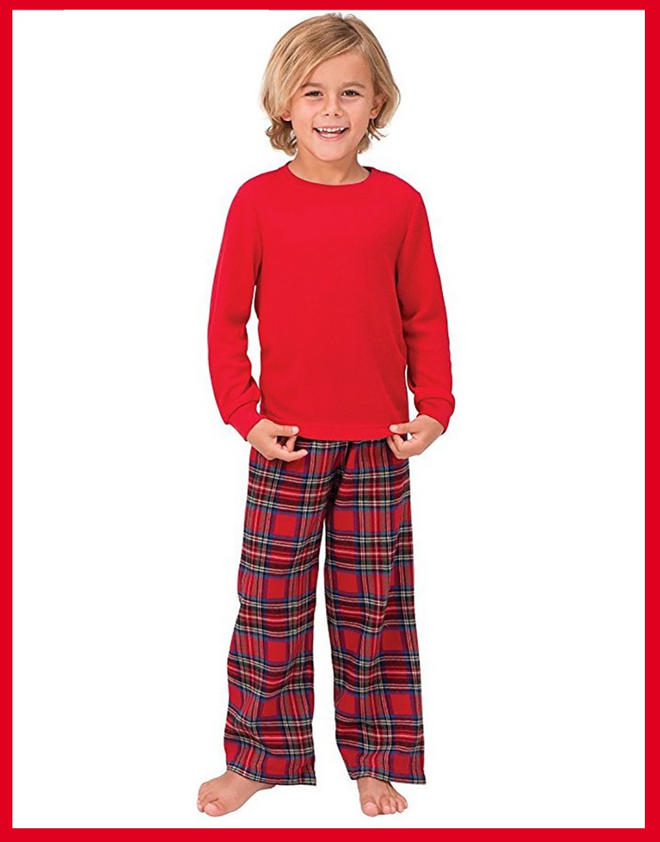 Christmas Family Matching Pajamas Red Nightwear Family Look
