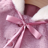 Kids Girl Christmas Coats Hooded Thickening Cloak Loose Coat