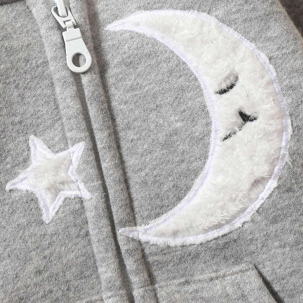 Baby Girls Winter Warm Jumpsuit Thick Romper Outfits Soft Zipper Pockets