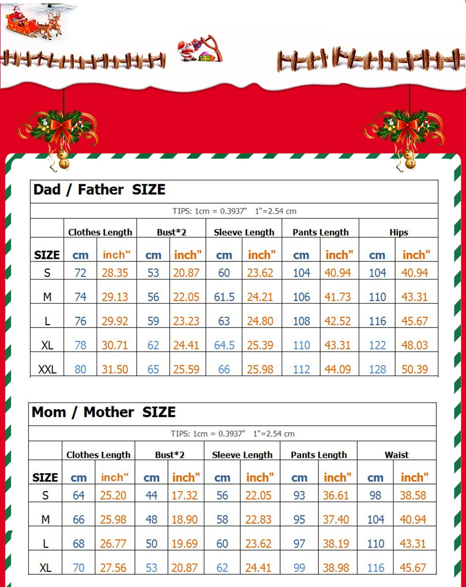 Family Matching Christmas Pajamas Matching Baby Sleepwear