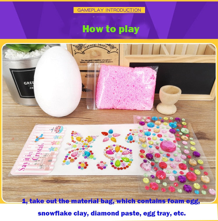 Easter Egg Handmade DIY Making Educational Toys Creative Egg