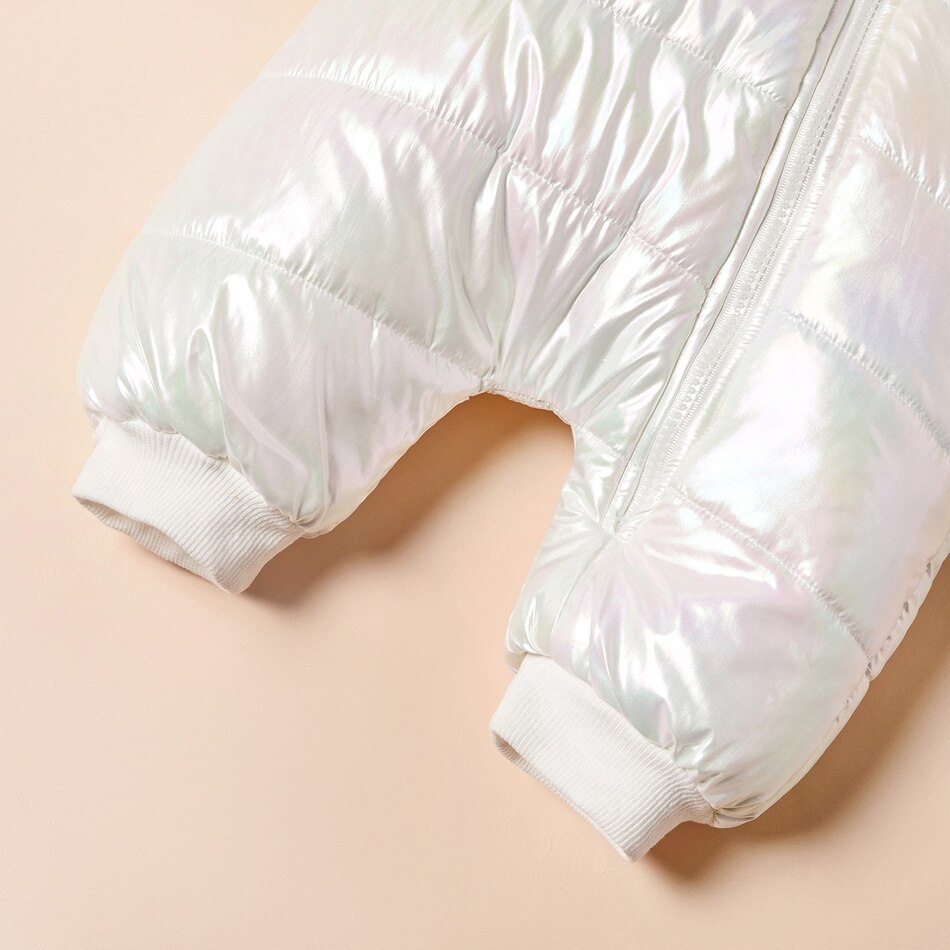 New Autumn and Winter Baby Rompers Stylish Solid Windproof Hooded Colorful Jumpsuit