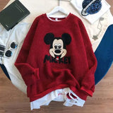 Lamb Sweater Kid Girl Loose Cartoon Print Tops