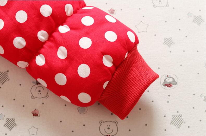 Baby Girl Outerwear Winter Cute Rabbit Jacket Thick Cotton-Padded Coat