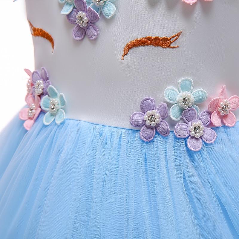 Girl Princess Fantasy Unicorn Birthday Party Infant Tutu Christmas Dress For 2-10 Year - honeylives