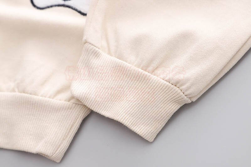 Kid Baby Boys Girls Cute Cartoon Long-sleeved Bib 2 Pcs Sets