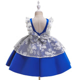Baby Girl Flower Backless Baptism  Birthday Party Wedding Dresses 0-5T - honeylives