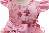 Kids Girl Princess Communion  Cake Tutu Flower Party Wedding Formal Dress