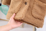 Girls Baby Cashmere Long Winter Coat 1-6 Years