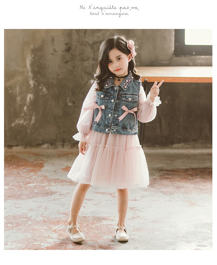 Girls Clothing Kids Dresses Casual Princess Teenagers For Girls 3-10 Years