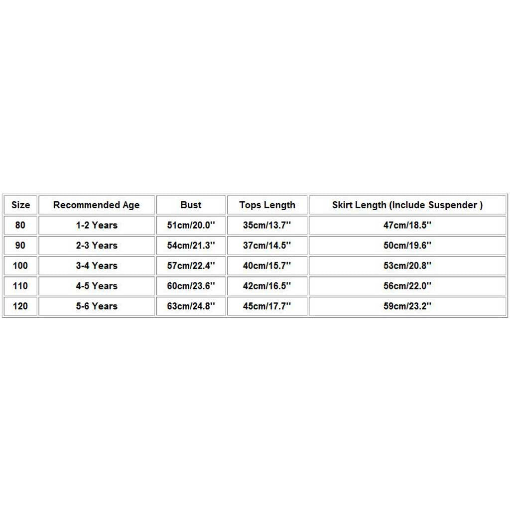 Kids Baby Girls Outfits Heart-shaped Suspender Skirts Clothes Sets - honeylives