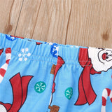 Family Matching Christmas Pajamas Snowman Print Warm Sleepwear