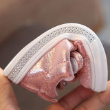 Kid Baby Girls Casual Sneaker Bow Sequin Anti Slip Shoes