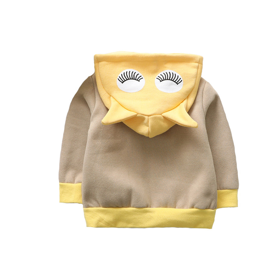 Kid Baby Girl Bunny Zipper Dinosaur Cartoon Coat