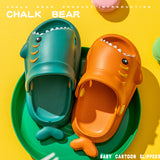Kid Baby Sandals Cartoon Shark Summer Soft Sole Shoes Anti-Slip Slippers