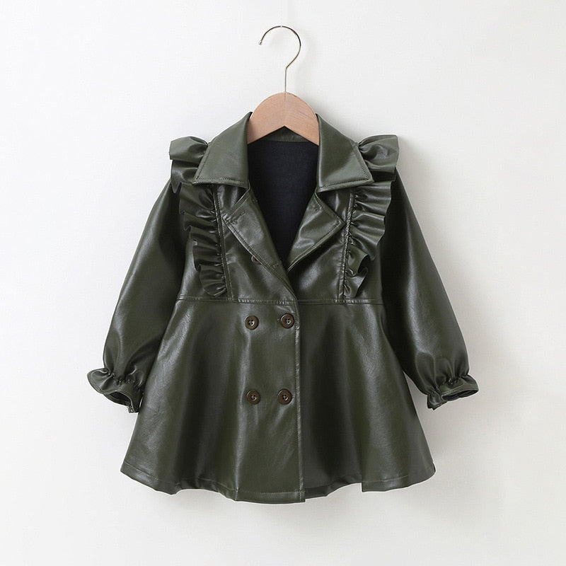 Toddler Kids Baby Girls Spring Autumn Faux Coats