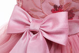 Kids Girl Princess Communion  Cake Tutu Flower Party Wedding Formal Dress