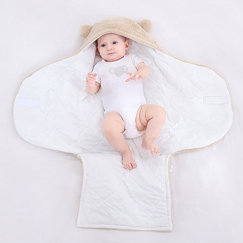 Baby Winter Thicken Sleeping Pajamas Romper Outwear