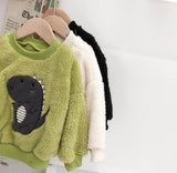 Boys Girls Winter Dinosaur Embroidered Sweater