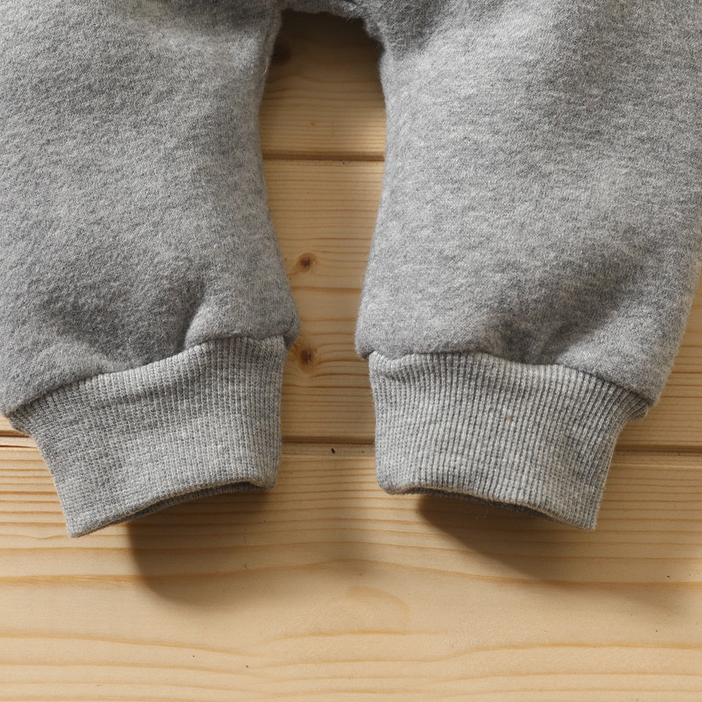 Baby Girls Winter Warm Jumpsuit Thick Romper Outfits Soft Zipper Pockets