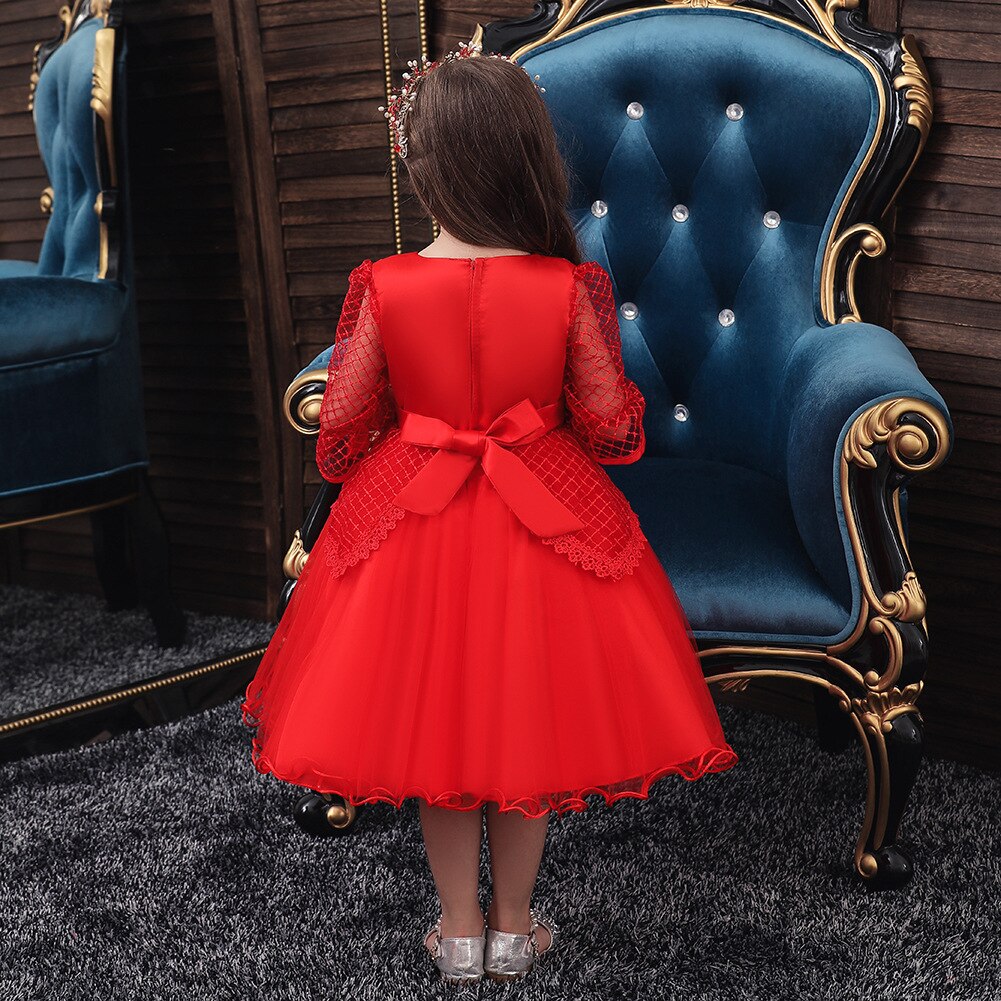 Kids Flower Girl Dress Evening Princess Party Wedding Dresses 3-12 Years