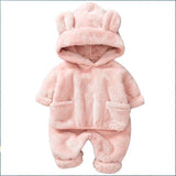 Boys Girls Winter Clothing Set Cute Bear Pajamas 2 Pcs