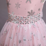 Kid Girls Printed Sleeveless Birthday Party Long Princess Flower Wedding Dresses