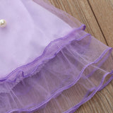 Baby Girls Dress Flower  Princess Party Pageant Pearl Lace Tulle Tutu Dresses - honeylives