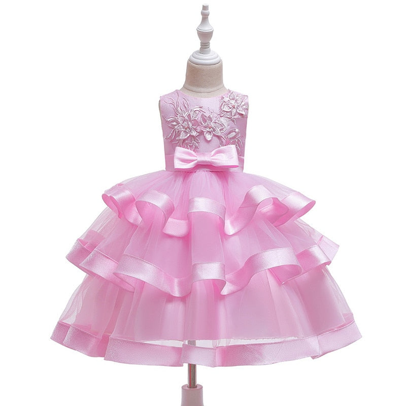 Toddler Baby Girl Princess Party Wedding Elegant Pageant Flower Dress - honeylives