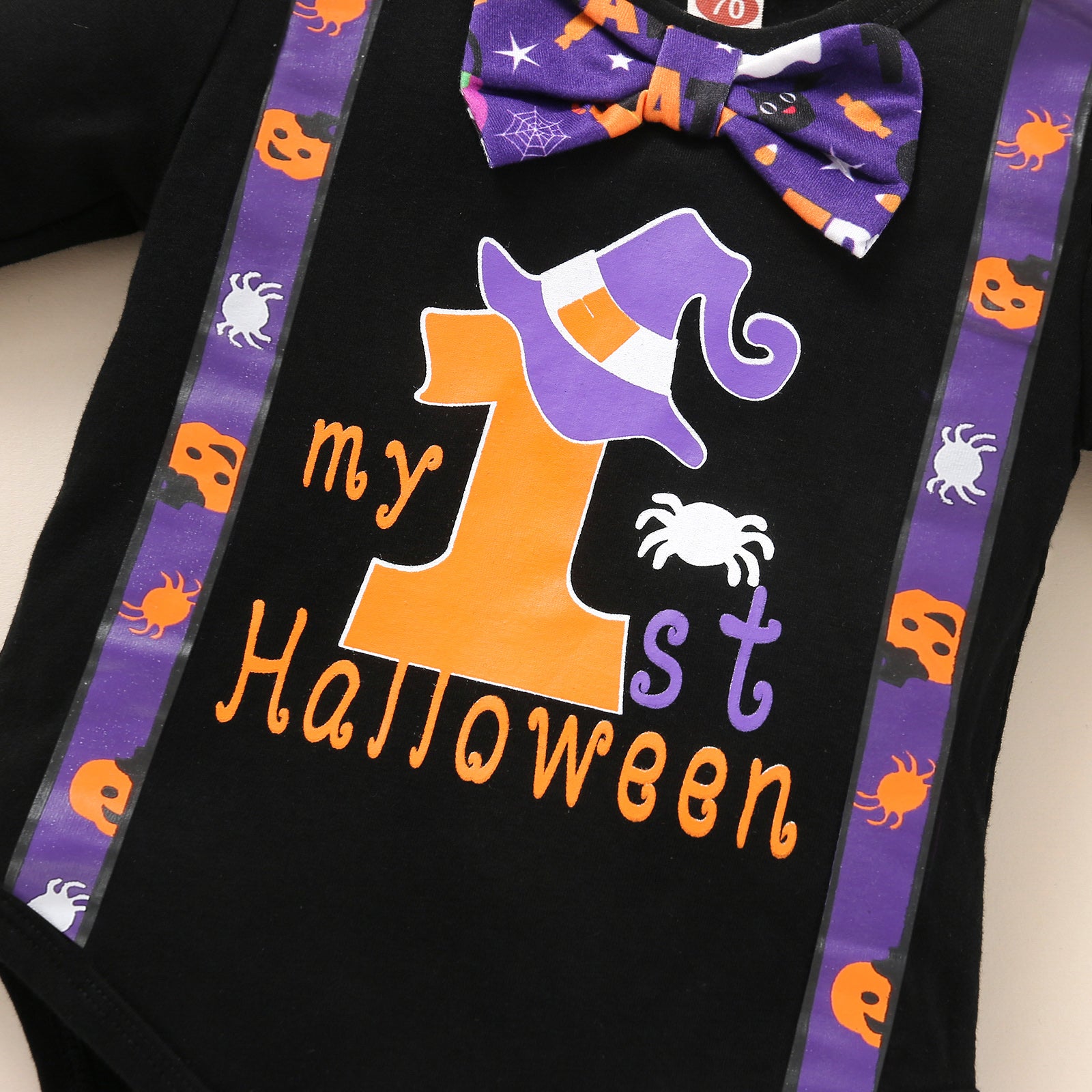 0-18M Babies Halloween Pattern Long Sleeve 3 Pcs Sets
