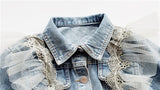 Girls Long Sleeve Denim Coat Jackets Autumn New Arrival 1-7 Years