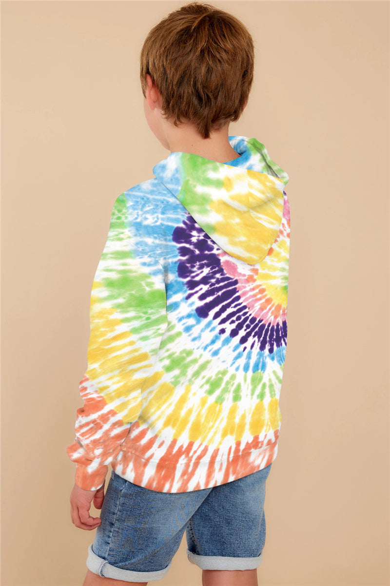 Family Matching Parent-child Autumn Tie-dye Print Hoodies