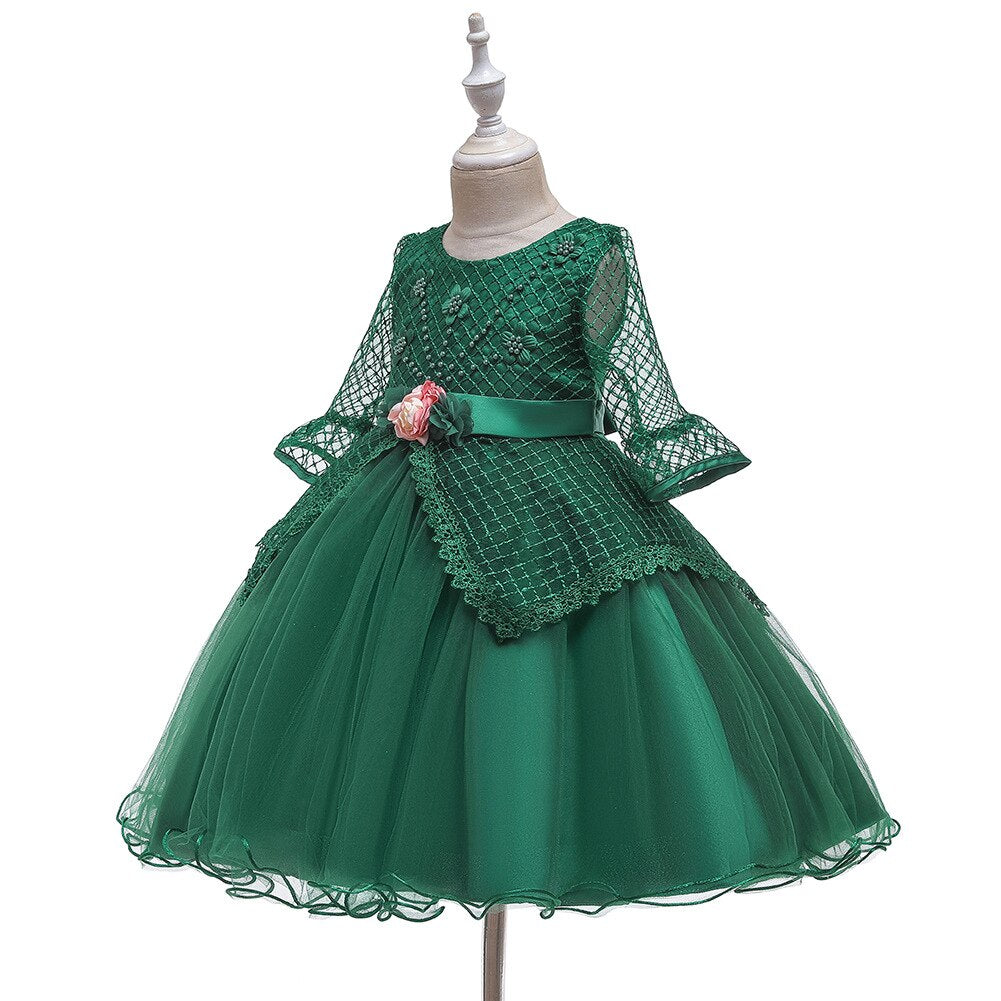 Kids Flower Girl Dress Evening Princess Party Wedding Dresses 3-12 Years