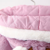 Kids Girl Christmas Coats Hooded Thickening Cloak Loose Coat