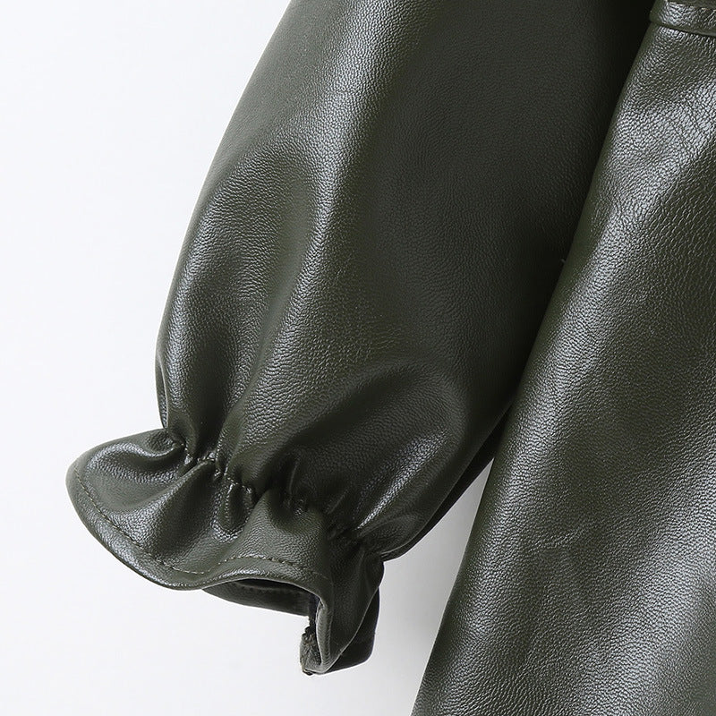 Toddler Kids Baby Girls Spring Autumn Faux Coats