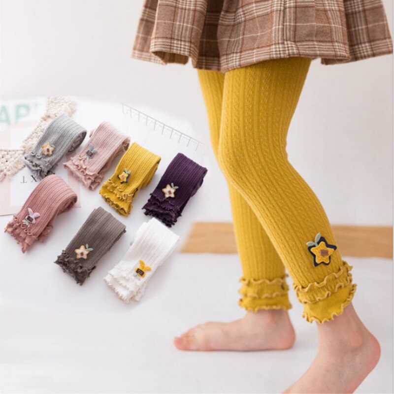 New Spring Autumn Baby Girl Cutie Cartoon Leggings Pants