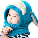 Girls Boys Warm Hat Winter Beanie Scarf  Knitted Cap One Size Adjustable 18 months