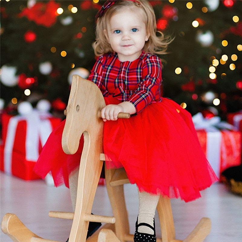 Family Matching Spring Mommy and Me Hot Bow Patchwork Tulle Dress